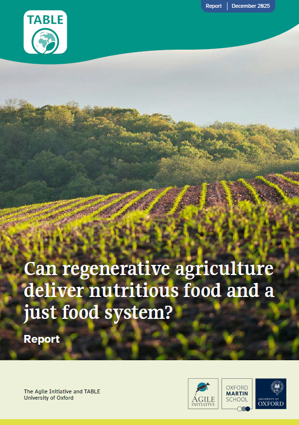 Can regenerative agriculture deliver nutritious food and a just food system?