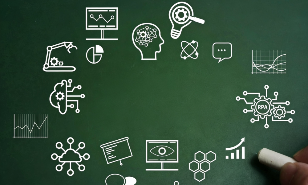 showcase picture, multiple symbols of co-creation and research
