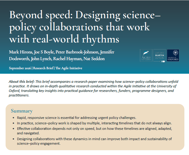 Beyond speed: Designing science–policy collaborations that work with real-world rhythms