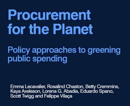 Procurement for the Planet: Policy approaches to greening public spending